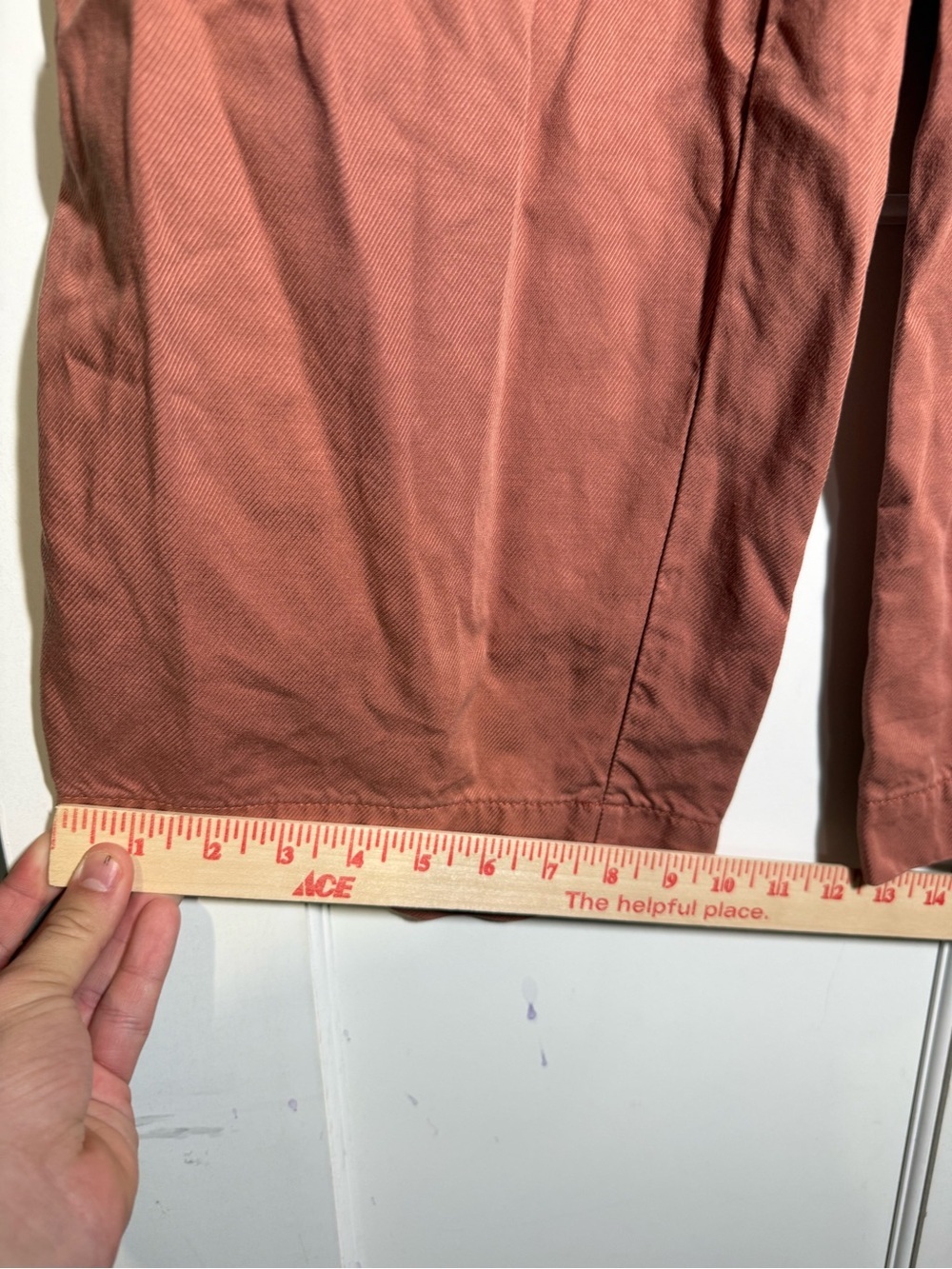 Madewell The Neale Straight Leg Pant Drapeweave in Dried Rose Pink Size 8 - Picture 7 of 10
